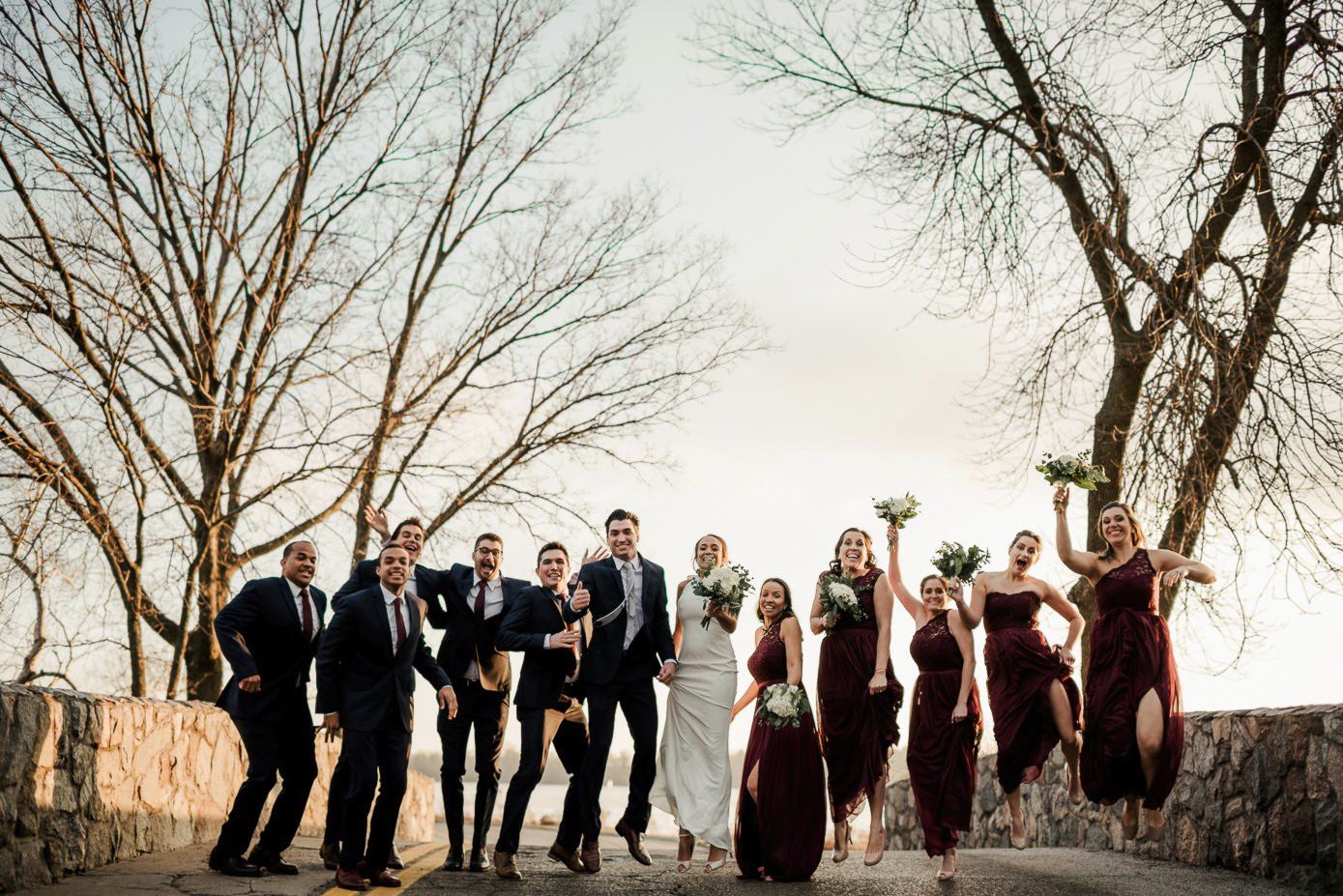 Wedding photography at Madison UW Arboretum