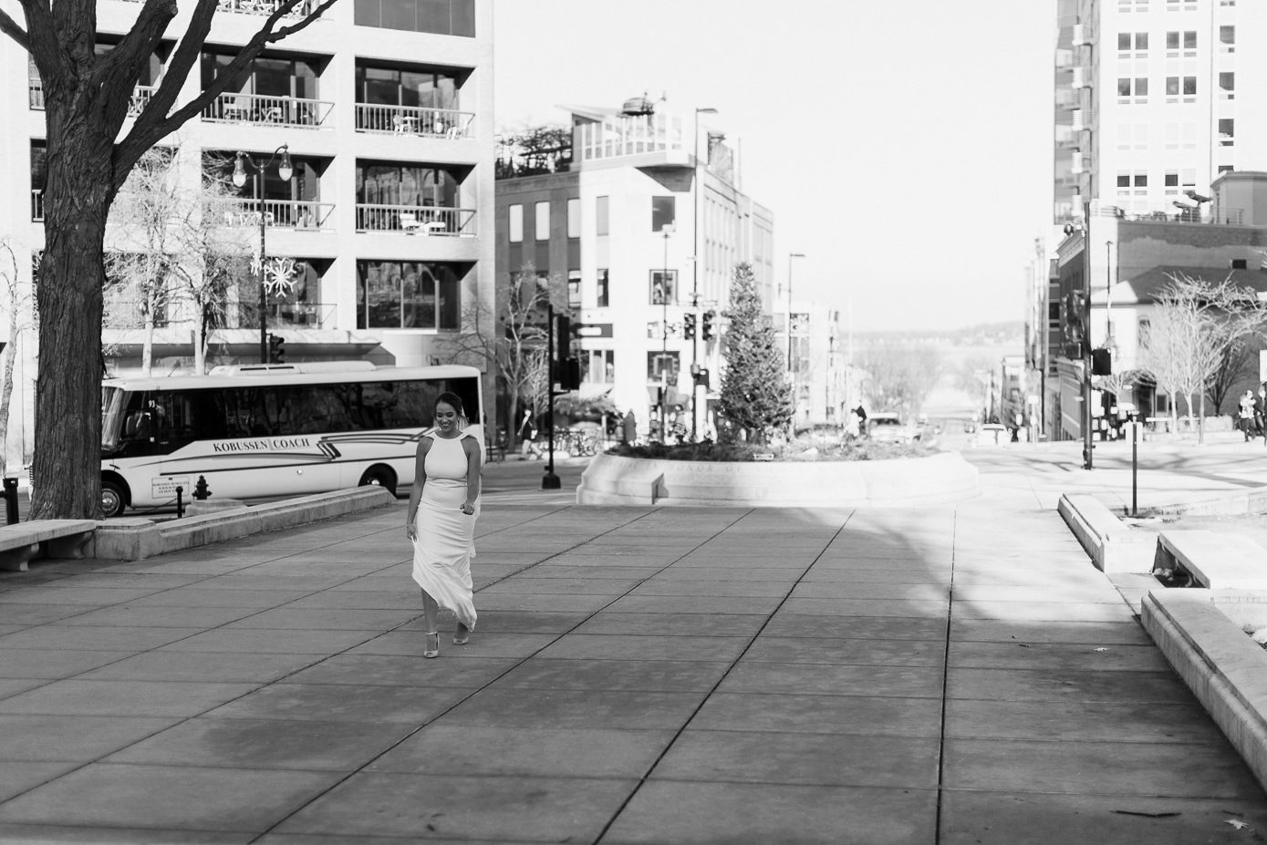 Bride and groom first look at Madison Capital