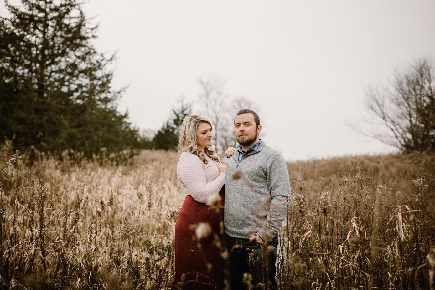 Madison Wedding Photographer-Gibraltar Rock fall engagement session-Wisconsin engagement photos