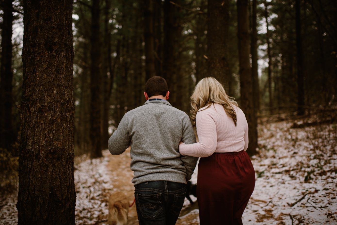 Madison Wedding Photographer-Gibraltar Rock fall engagement session-Wisconsin engagement photos