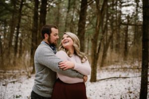 Madison Wedding Photographer-Gibraltar Rock fall engagement session-Wisconsin engagement photos