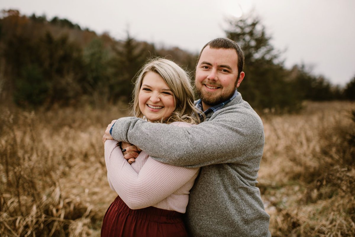 Madison Wedding Photographer-Gibraltar Rock fall engagement session-Wisconsin engagement photos