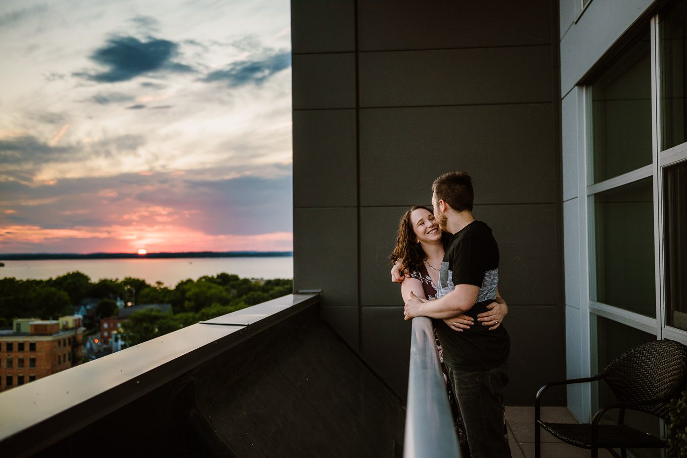 Madison Engagement at Sunset - Kate Senger Photography