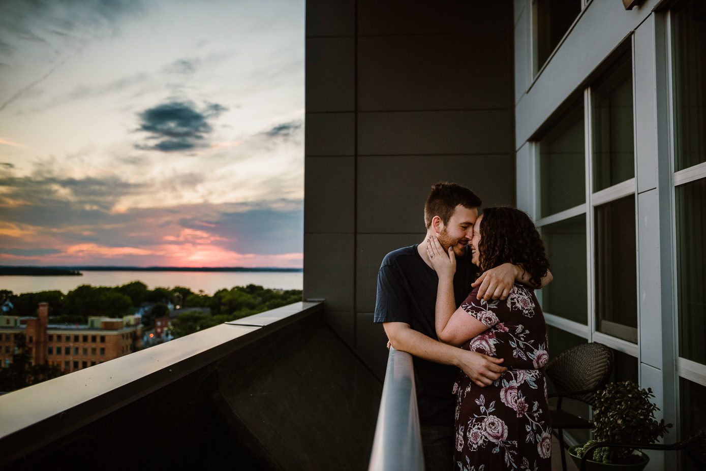 Madison Engagement at Sunset - Kate Senger Photography