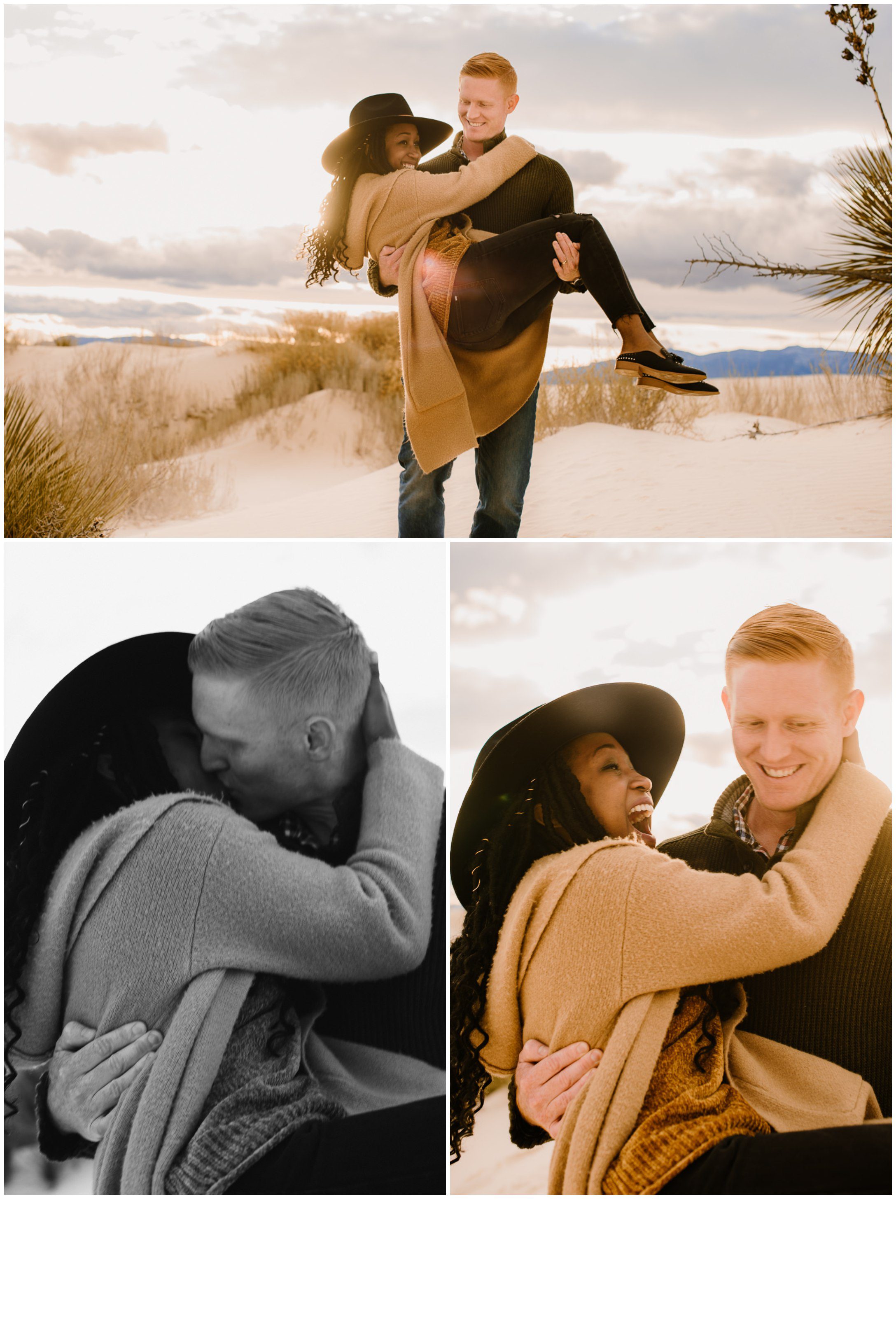 Couples session at White Sands New Mexico