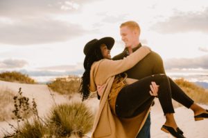 Lovers in the desert