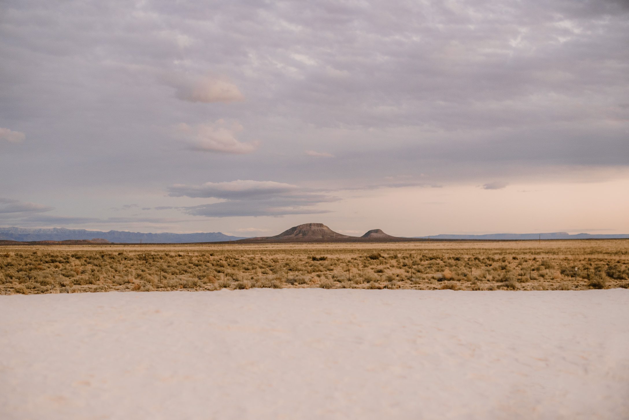 Desert at sunset