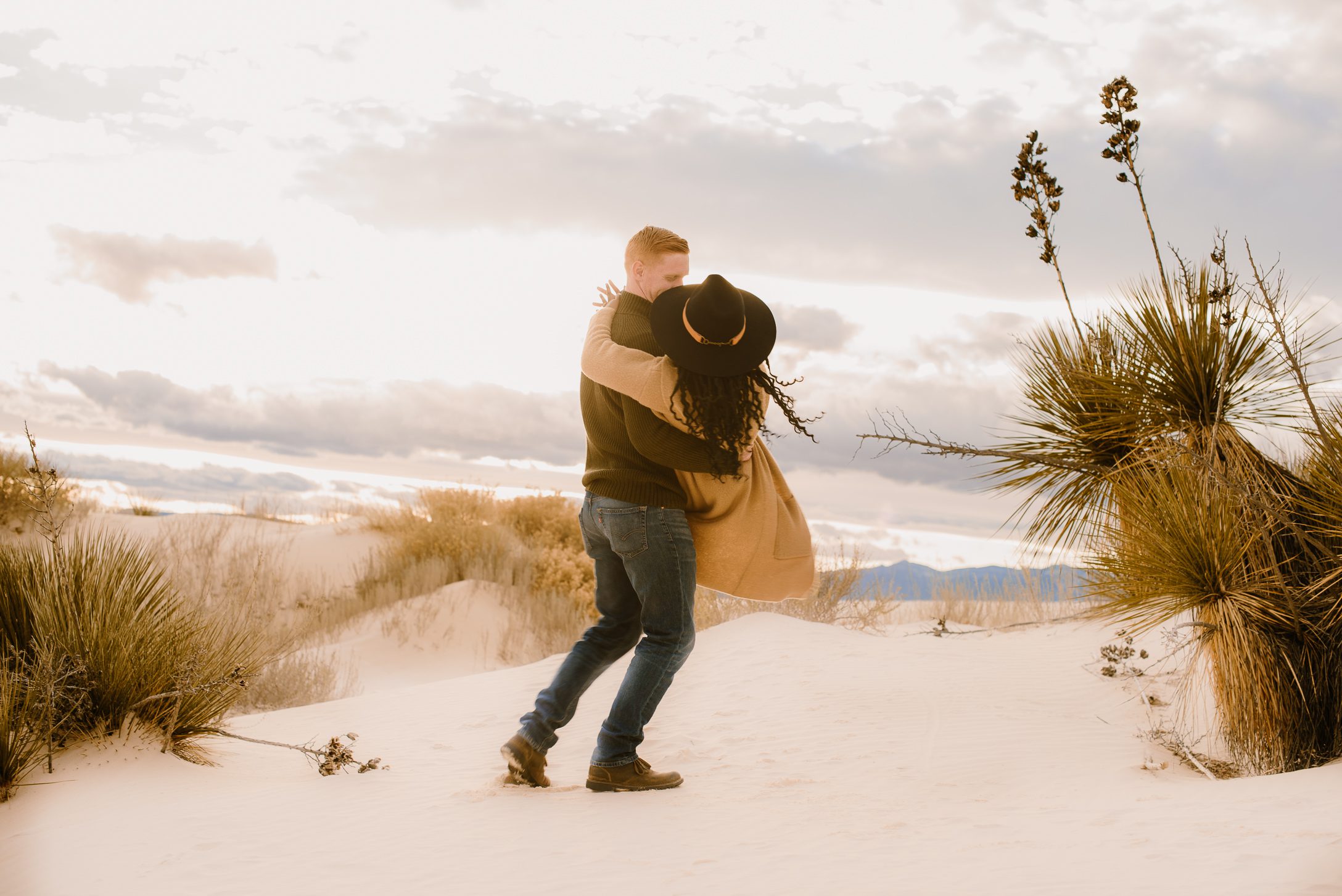 New Mexico engagement session at White Sands
