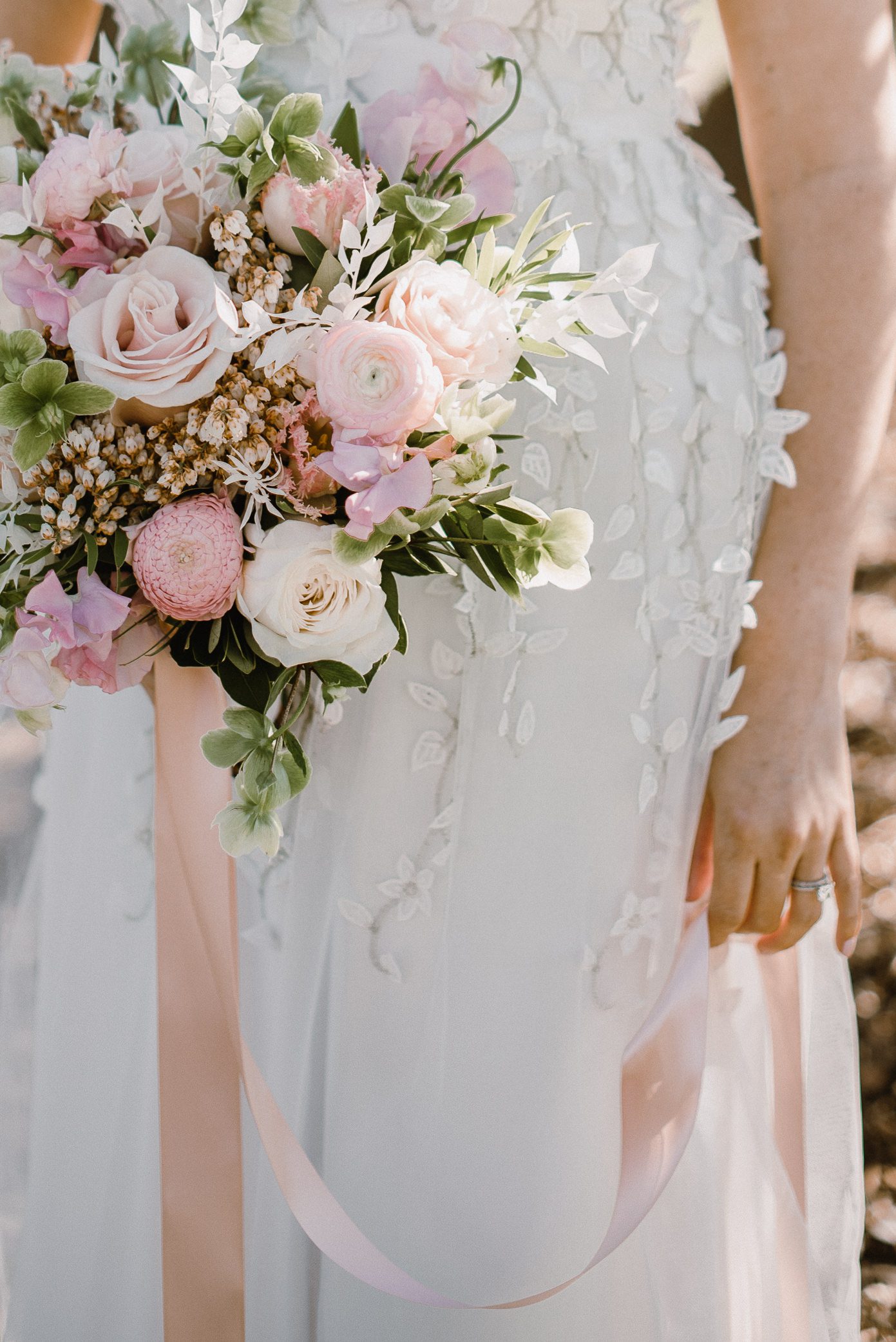 Wisconsin spring wedding bouquet by Elegant Arrangements by Maureen