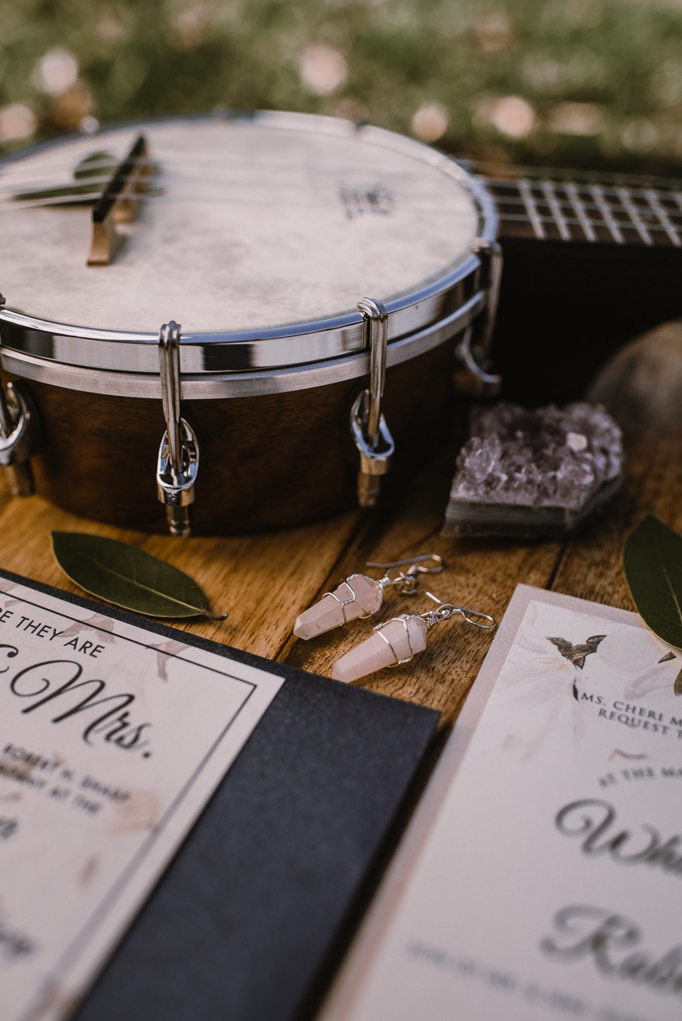 Wisconsin spring boho wedding stationary suite