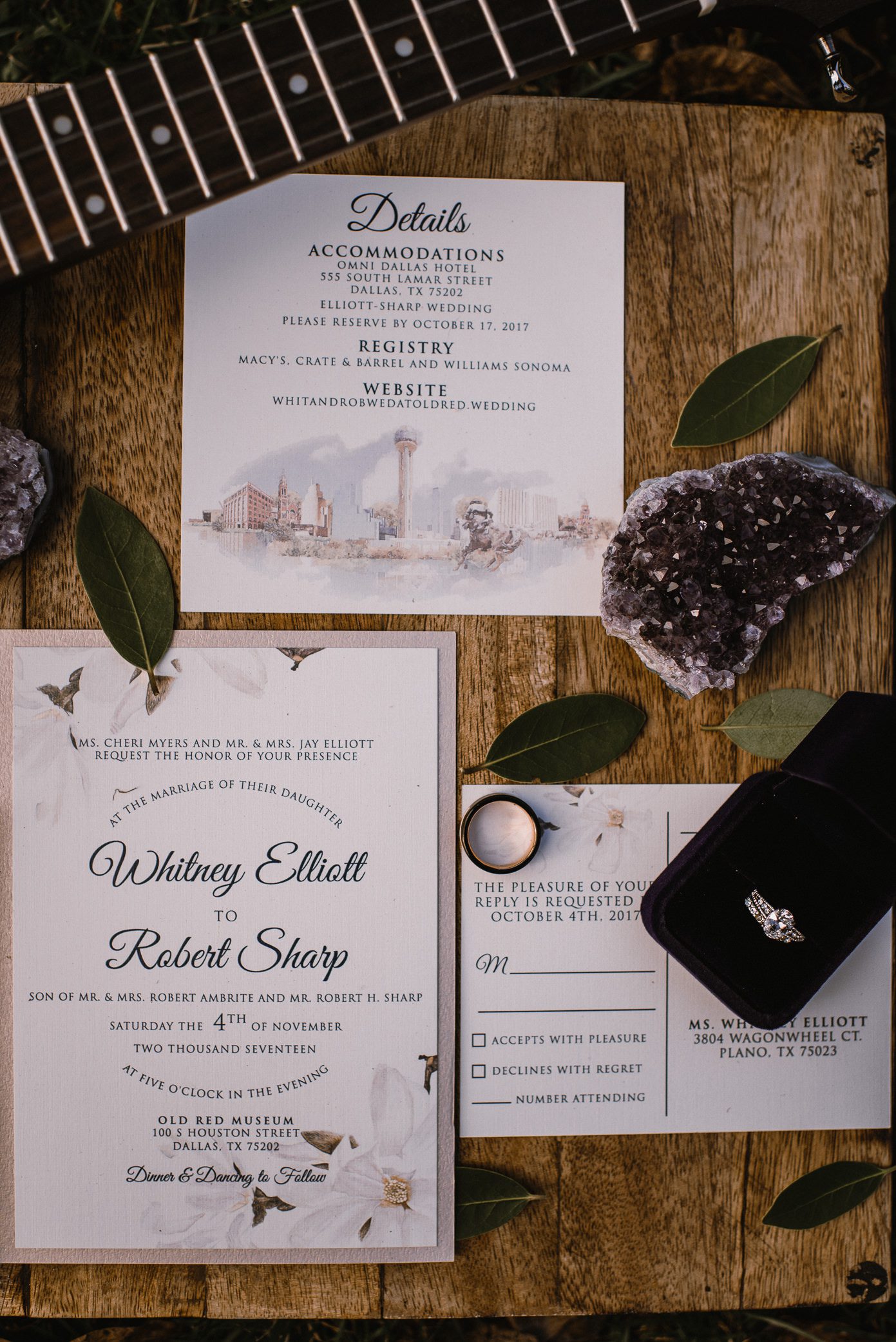 Wisconsin spring boho wedding stationary suite