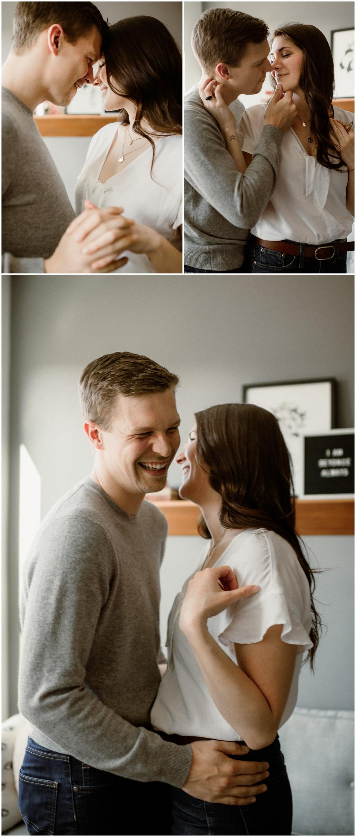 Cozy and intimate couples session Madison, WI | Kate Senger Photography