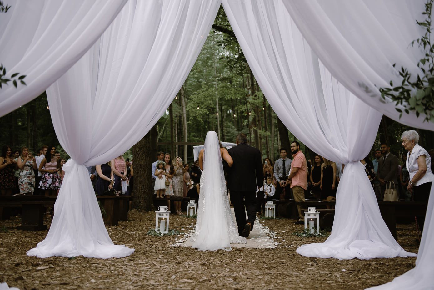 Wisconsin Dells Wedding in the woods