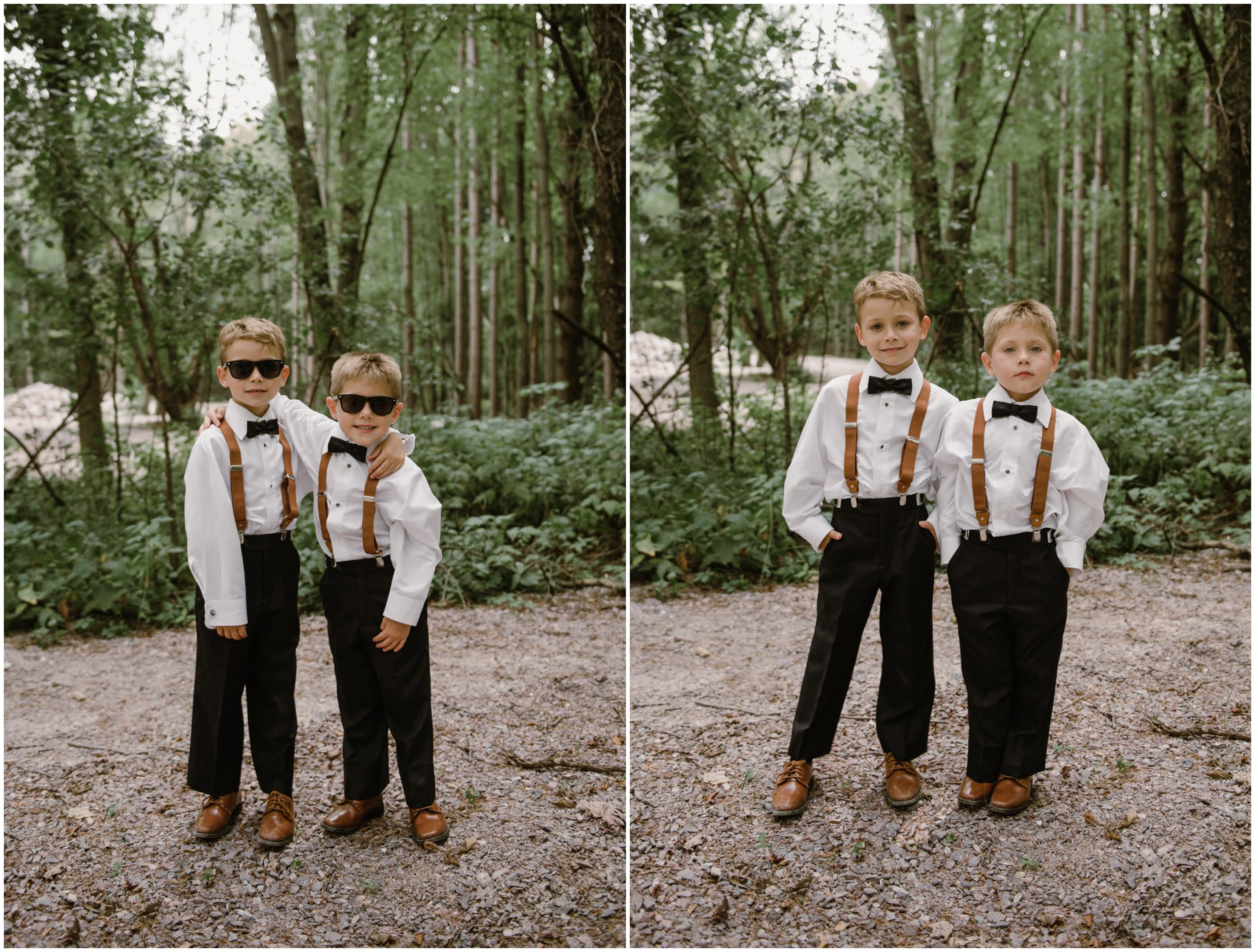 Wisconsin Dells Wedding in the woods
