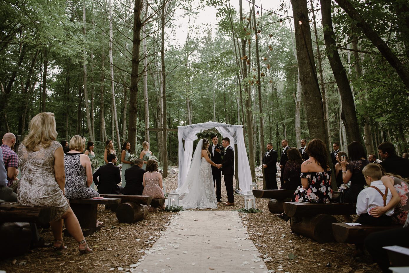 Wisconsin Dells Wedding in the woods