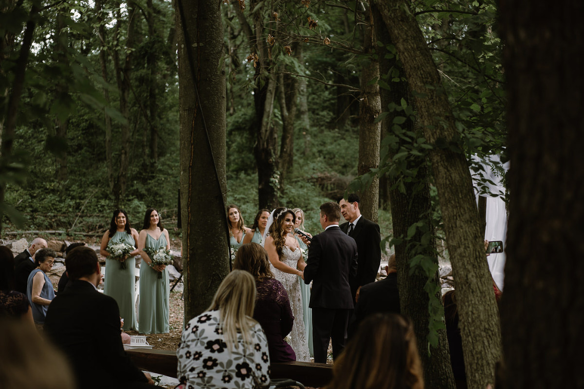 Wisconsin Dells Wedding in the woods