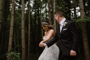 Wisconsin Dells Wedding in the woods