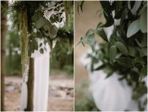 Wedding in the woods Wisconsin