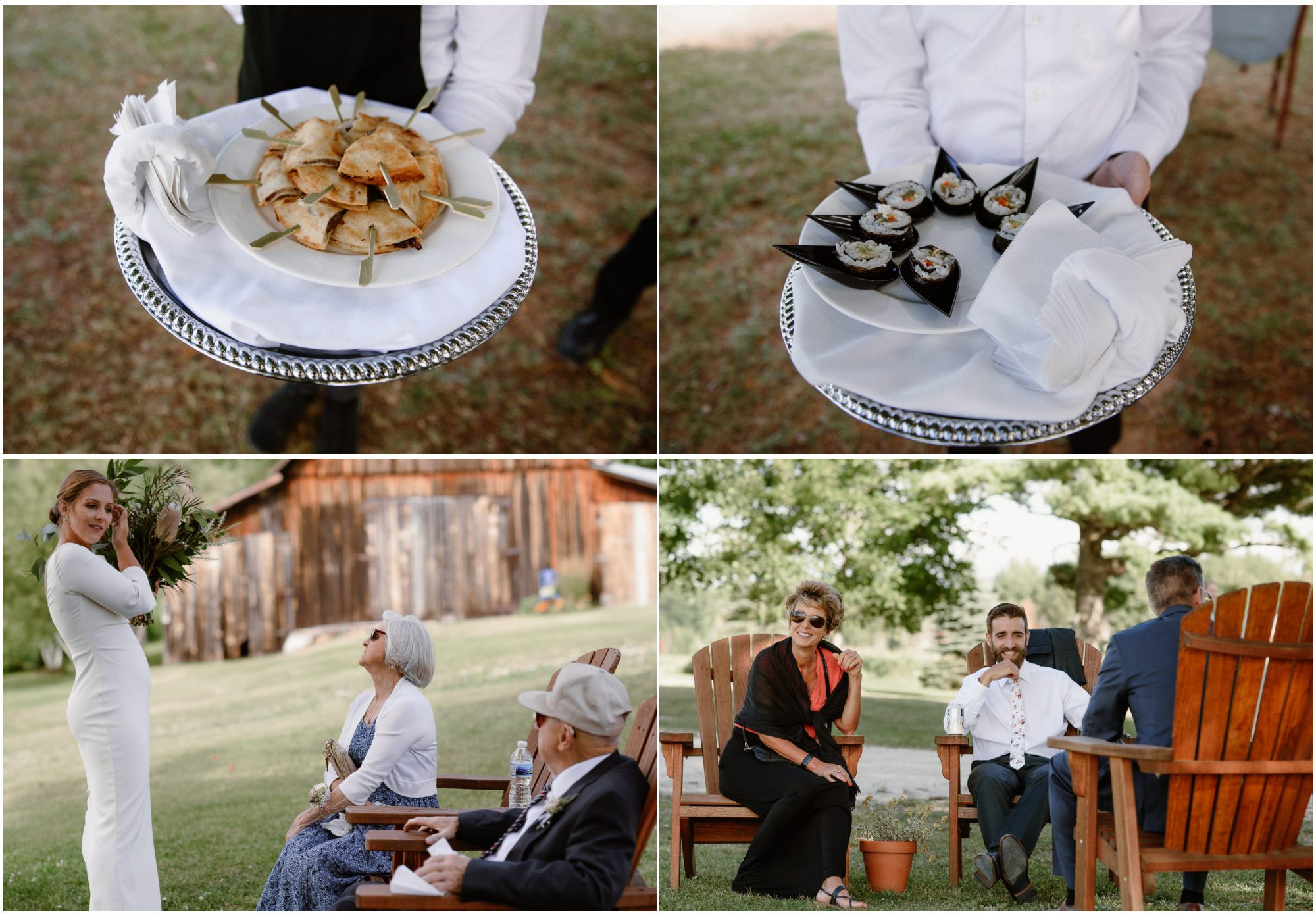 Chefusion appetizers at wedding