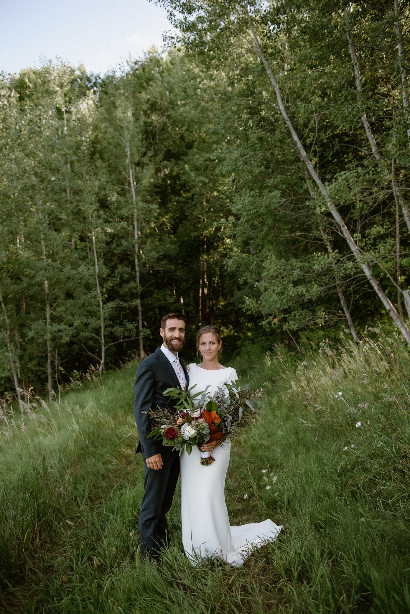 Bride and groom married Green Bay WI area.