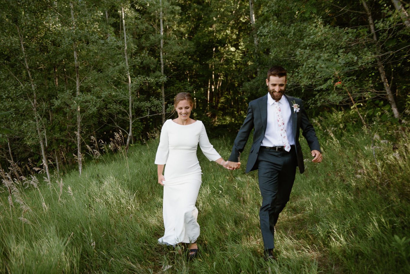 Bride and groom in Coleman, WI