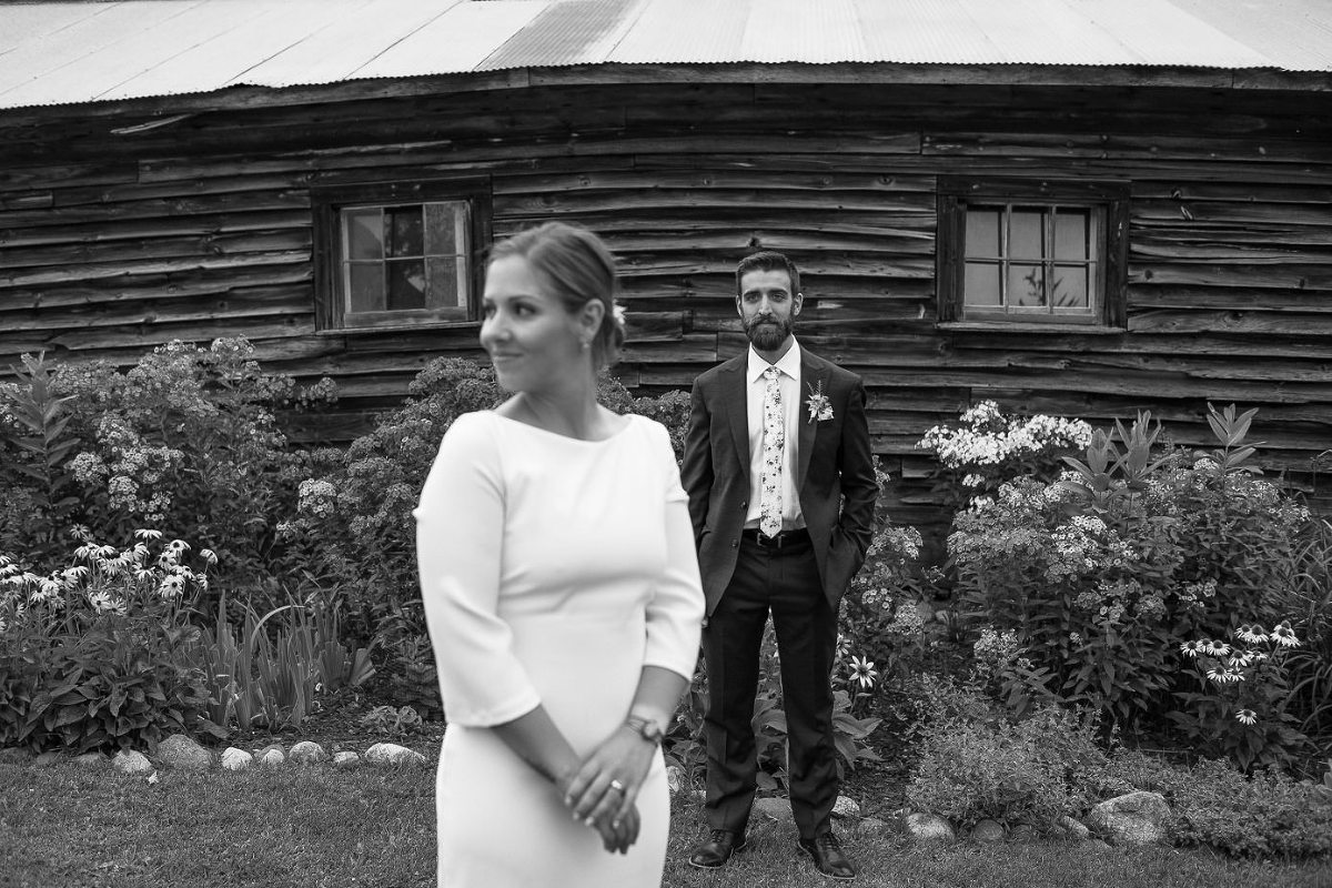 photo of bride and groom