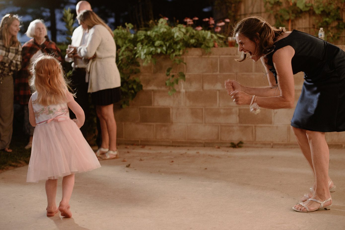 mother of groom on dancefloor