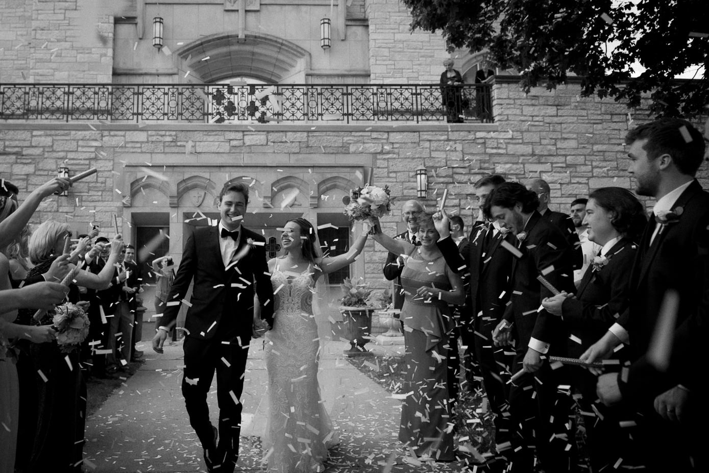 Wisconsin documentary style wedding celebration photo
