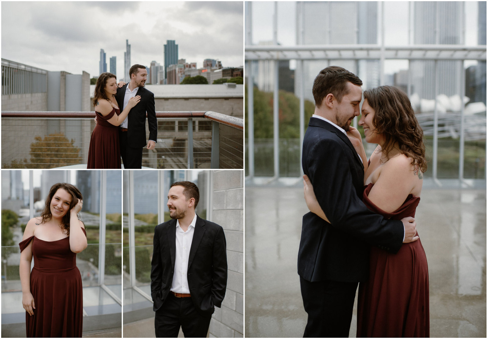 Engagement session at Art Institute of Chicago