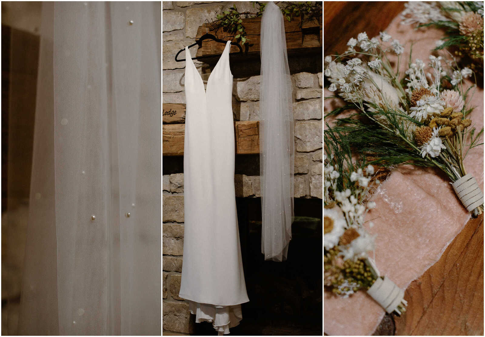 Wedding dress hanging - Bubolz Nature Preserve