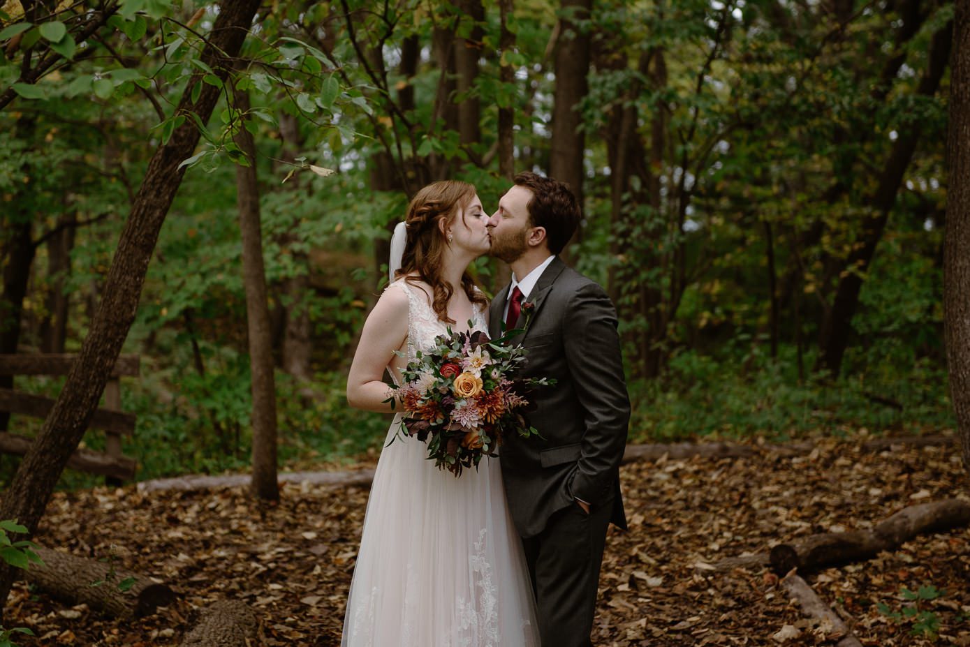 Fall wedding at Schlitz