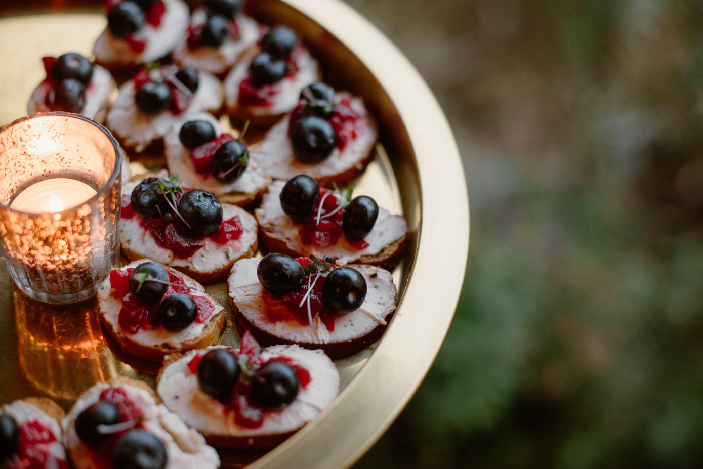 Wedding appetizers by From Scratch Catering